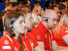 成都大運(yùn)會春團(tuán)會使用科音達(dá)講解器